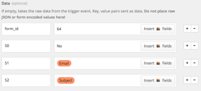 formidable forms api zap data
