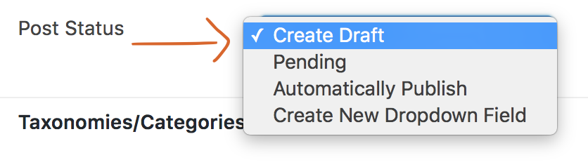 submit Post with drafts