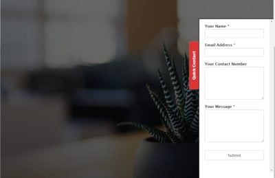 contact form slider button colors