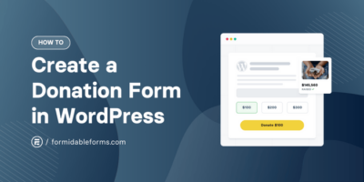 how to create a donation form in WordPress