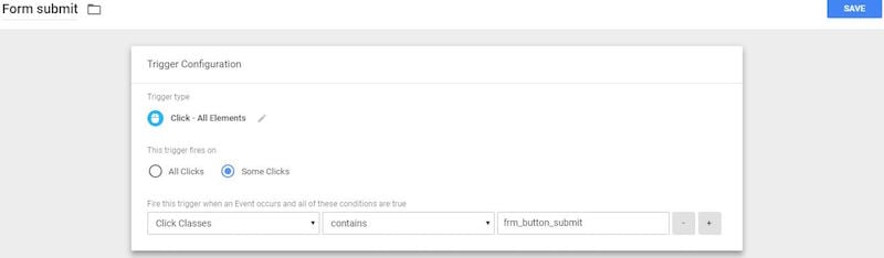 Google tag manager form submit new trigger