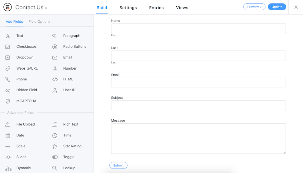 New Formidable form builder for WordPress