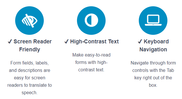 how formidable forms is wcag accessible