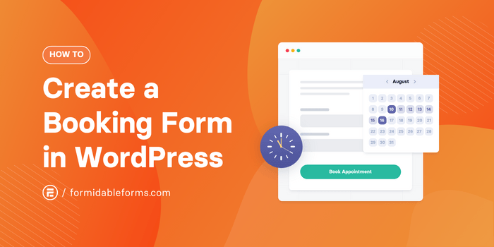 how to create appointment booking forms in WordPress