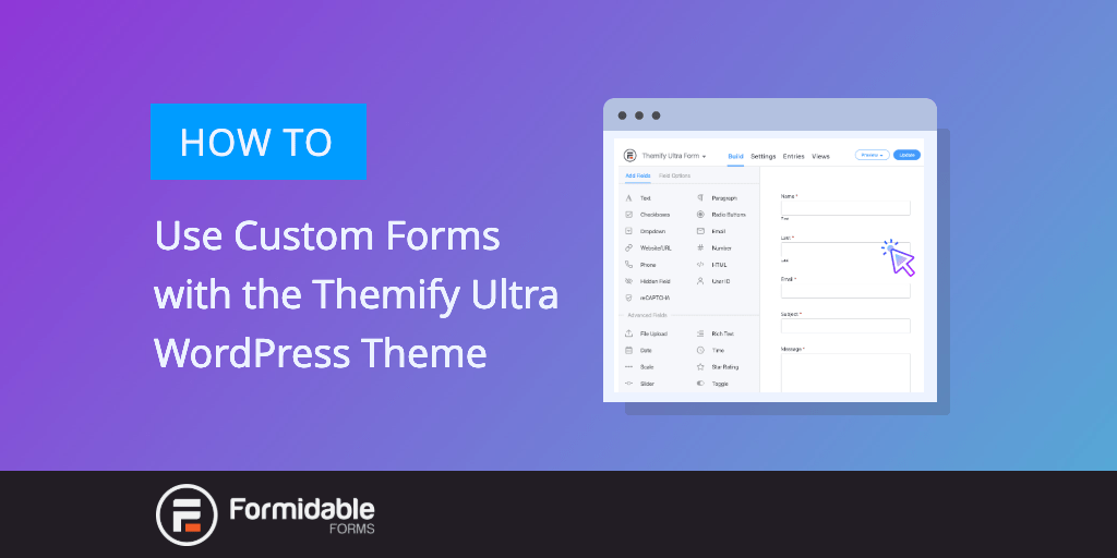 How to Use Custom Forms with Themify Ultra WordPress Theme