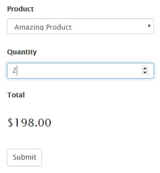 Cost calculator in Formidable