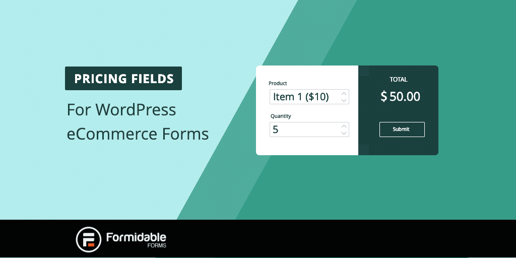 Pricing Fields WordPress eCommerce Forms