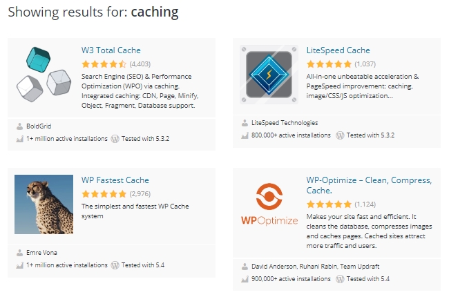 Reduce HTTP requests with caching plugin