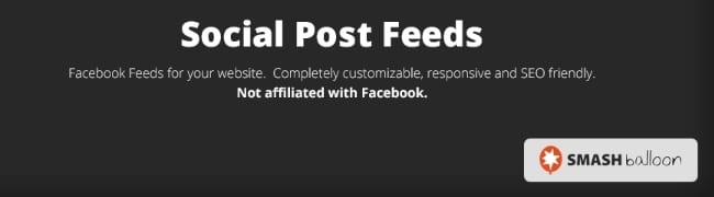 Smash Balloon WordPress Plugin for an easy social media feed