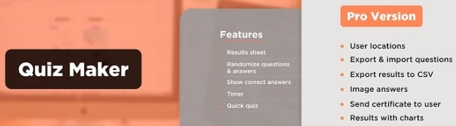 WordPress quiz maker plugin