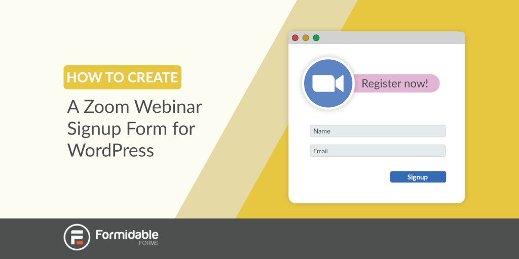 How to Create a Zoom Webinar Signup Form for WordPress
