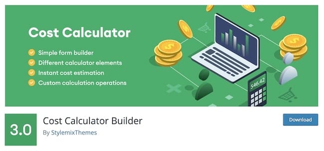 WP cost calculator