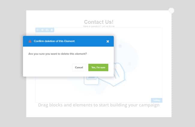 Delete popup form element in OptinMonster