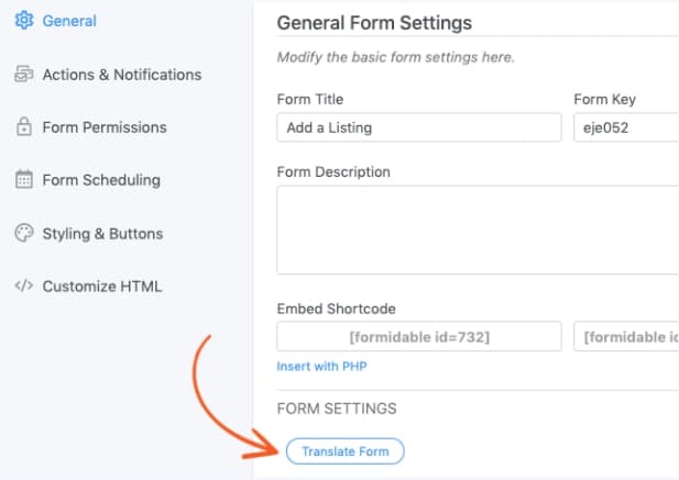 translate your form