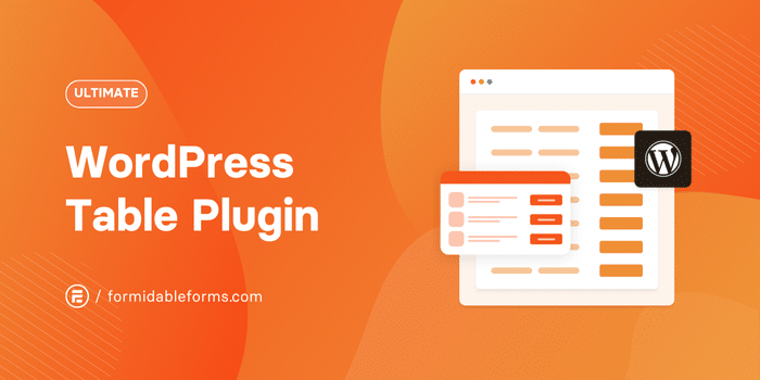 WordPress table plugin