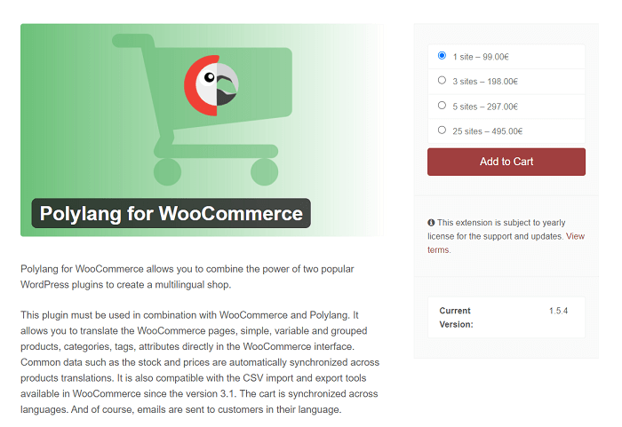 The Polylang WooCommerce add-on.
