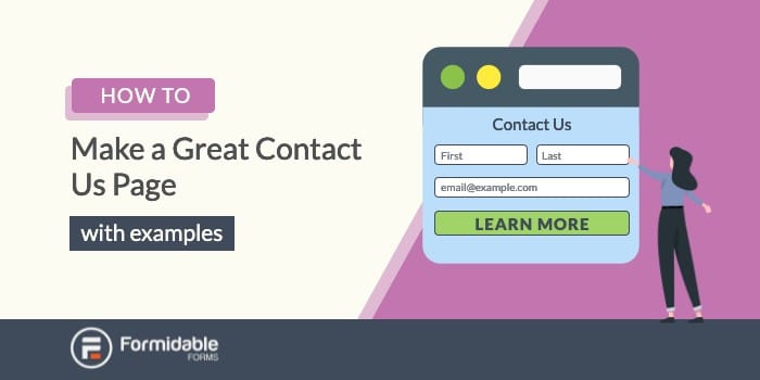 WordPress contact us page