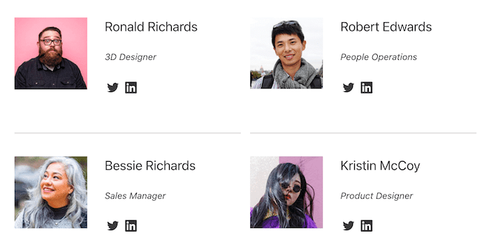 WordPress user directory example