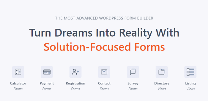 Formidable Forms is the best free WordPress credit card plugin.