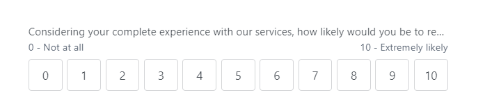 What is net promoter score scale