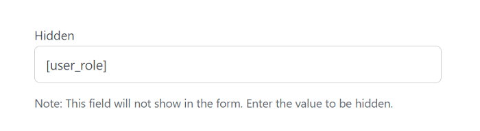 A hidden field recording the user role. Use Wordpress restrict page access to certain users roles