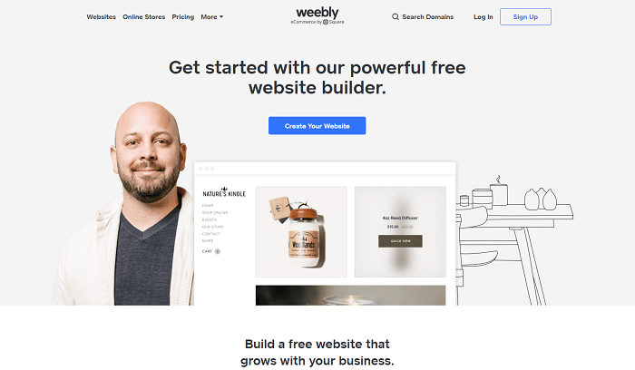 Weebly one of the best blogging platforms.