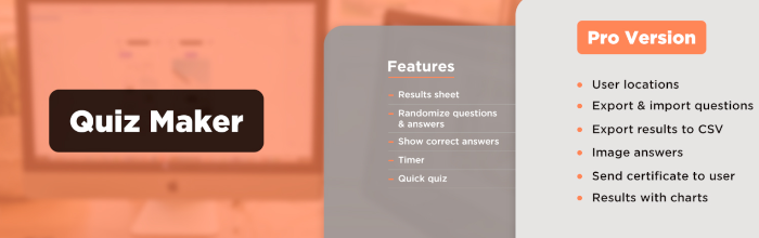 Quiz Maker is one of the best WordPress online exam plugins. 