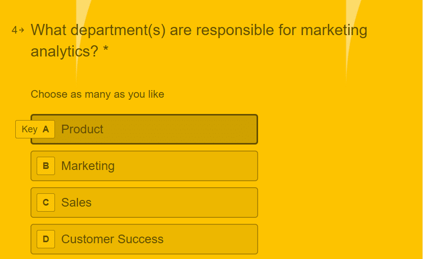 Product survey template