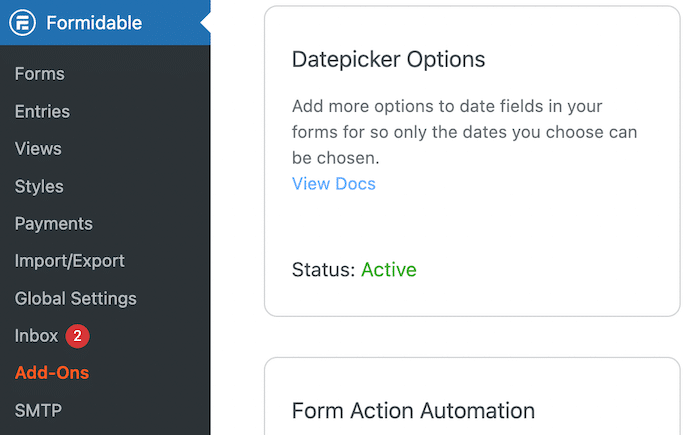 How the Formidable Forms WordPress age gate plugin works