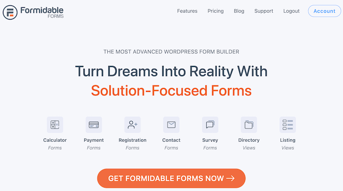 The Formidable Forms website.