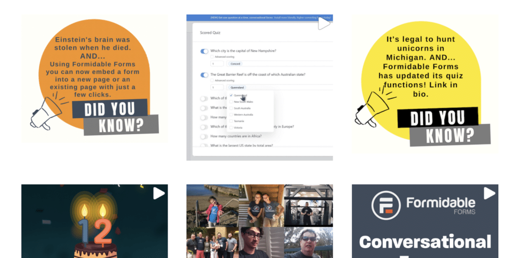 Link in bio Instagram page template example
