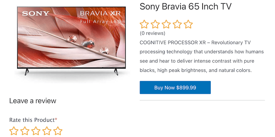the product review template