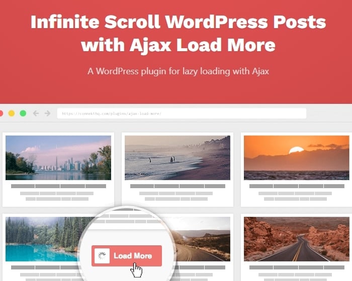 The Ajax Load More plugin