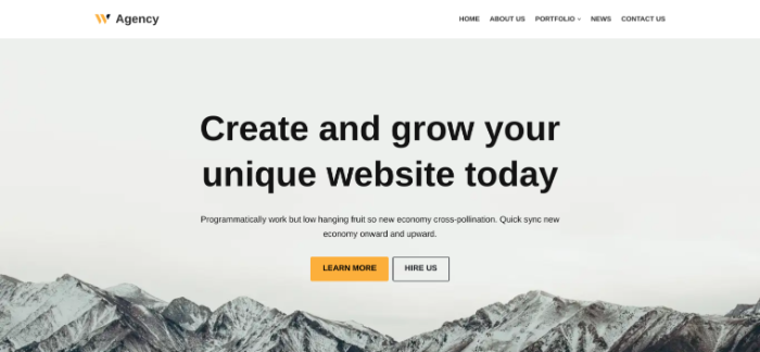 The Neve website, one of the fastest WordPress themes.