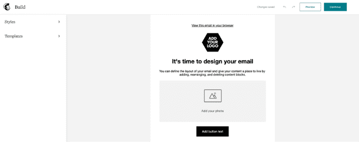 Mailchimp's form builder is basic, but gets the job done.