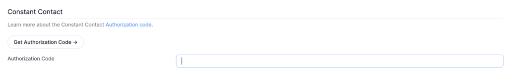 The authorization code will be put into the field after you log in
