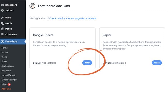 Google Sheets WordPress plugin