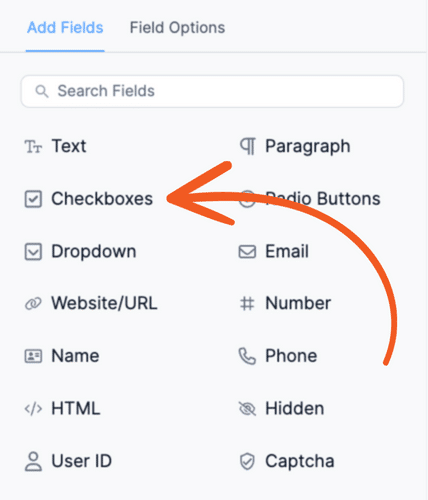 Checkboxes field
