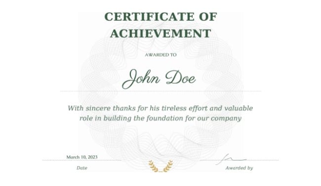 Custom PDF certificate in WordPress
