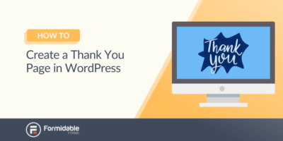 How to create a thank you page in WordPress