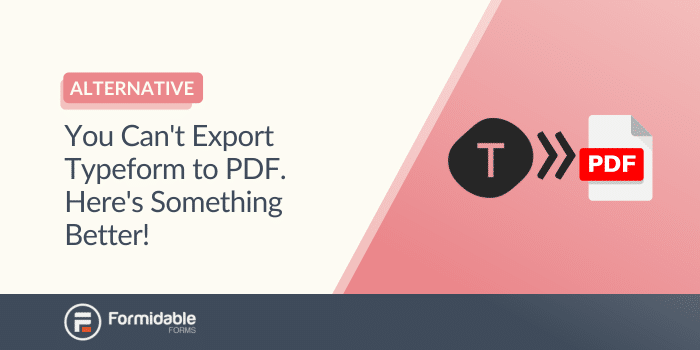 How to export Typeform to PDF