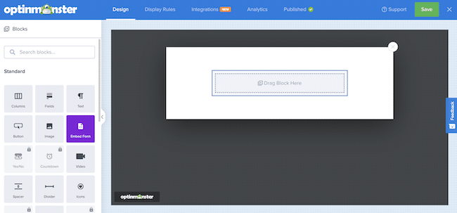 How to embed a survey in a popup