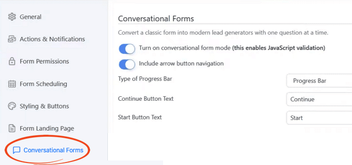 How to make a conversational form like Typeform in WordPress