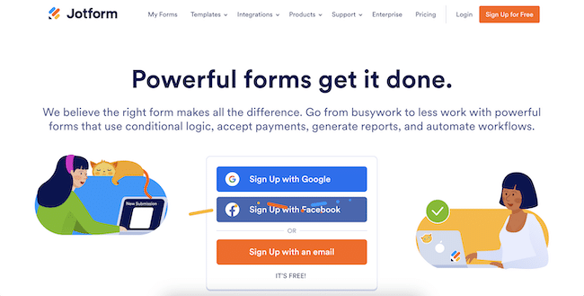 SurveyMonkey alternative, Jotform