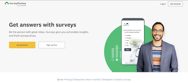 SurveyMonkey survey site