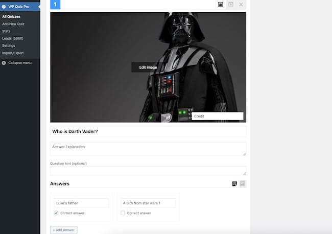 WP Quiz Pro quiz maker plugin