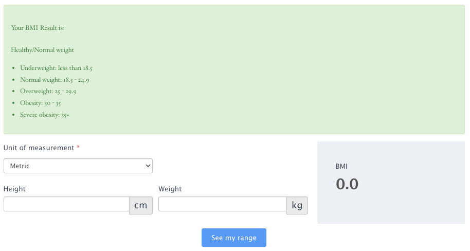 BMI Calculator