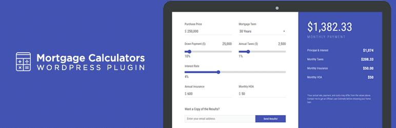 Mortgage Calculators WP banner