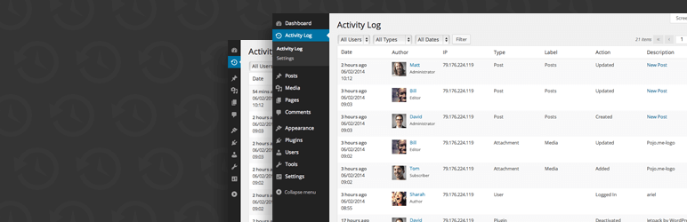 Activity Log Plugin