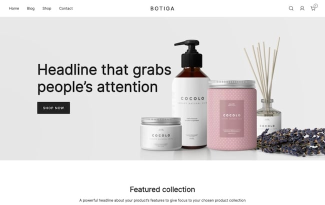 Botiga WordPress theme
